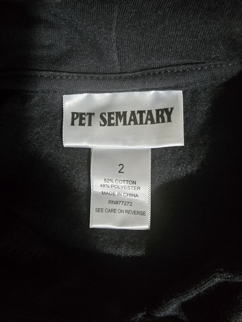 Pet Sematary Hoodie Torrid 2X Black Horror Graphic Neon Green Stephen King Goth - Picture 7 of 7